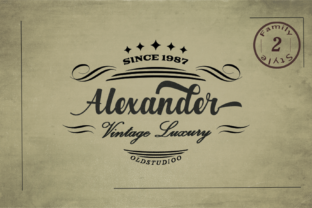 Alexander: A Beautiful Script Font for Crafters