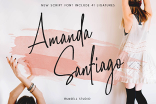 Amanda Santiago: A Handcrafted Script Font for Makers