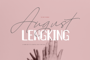 August Duo: A Modern Script Font for Crafters