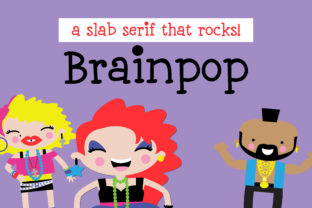 Brainpop: A Whimsical Slab Serif for Modern Editorial Design