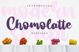 Chomolatte: A Modern Script Font for Web Design