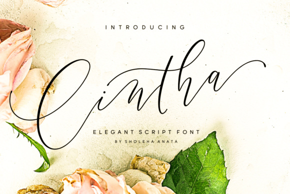Cintha: A Modern Script Font for Elegant Editorial Design
