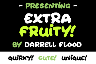 Extra Fruity: A Playful Display Font for Brand Identity