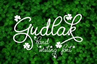 Gudlak: A Festive Handwritten Font for Campaigns