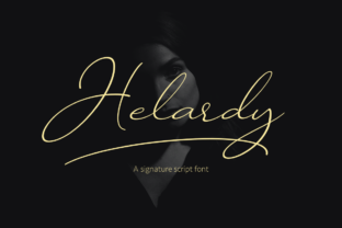 Helardy: A Refined Script Typeface for Modern Editorial Design