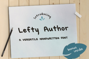 Lefty Author: A Handwritten Font for Authentic Branding