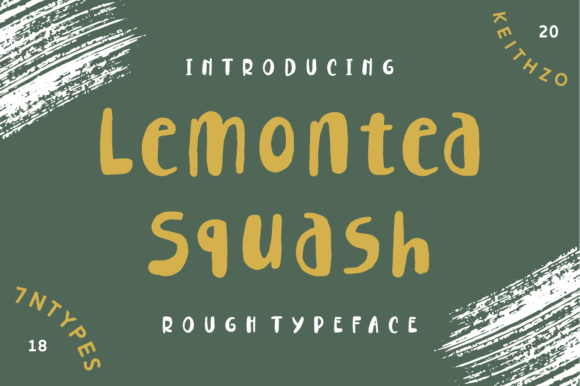 Lemontea Squash: A Playful Script Font for Editors