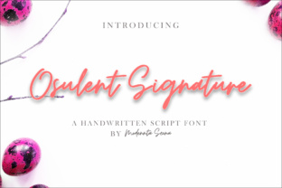 Osulent: A Modern Script Font for Campaigns
