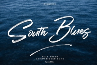South Blue: A Classy Brush Font for Modern Campaigns