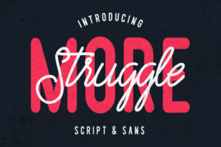 Struggle More Duo: A Versatile Typeface for Crafters