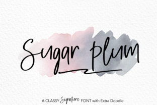 Sugar Plum: A Classy Script Font for Editorial Design